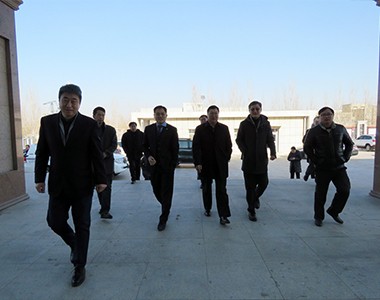 2018年2月6日，通辽市副市长韩国武等领导 莅临内蒙古联业参观指导