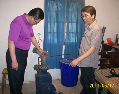 上海联业在宣城市调研喷灌在茶树上的使用情况